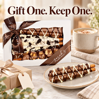 Sarah’s eight-pretzel sampler prepared as a gift with one additional chocolate-covered pretzel served separately