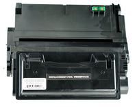 This is the front view of the Hewlett Packard 42X black replacement laserjet toner cartridge by NXT Premium toner