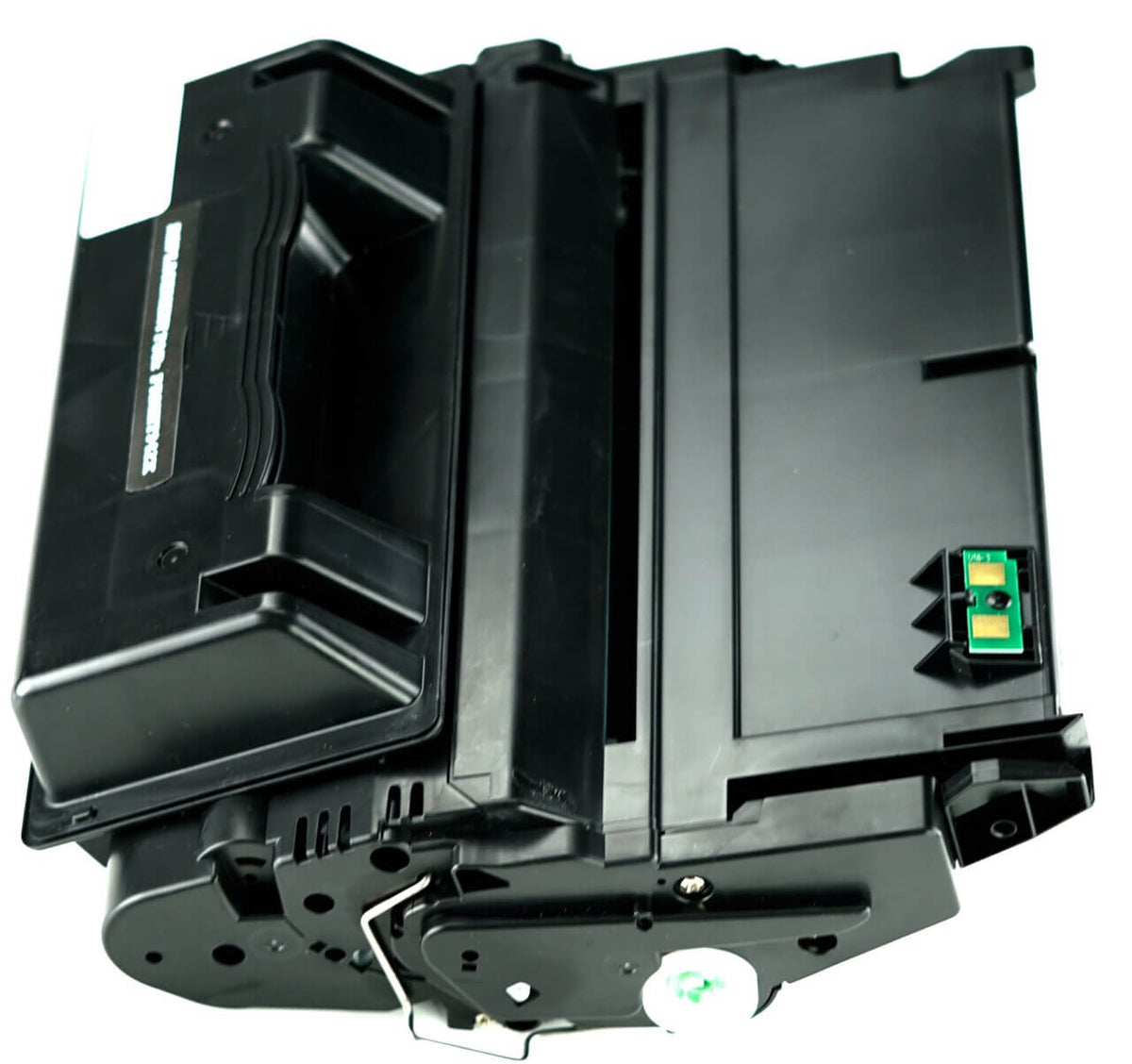 This is the second side view of the Hewlett Packard 42X black replacement laserjet toner cartridge by NXT Premium toner