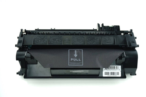 This is the front view of the HP 05A replacement laserjet toner cartridge by NXT Premium toner