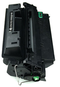 This is the side view of the Hewlett Packard 10A black replacement laserjet toner cartridge by NXT Premium toner