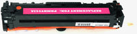 This is the back view of the Hewlett Packard 125A yellow replacement laserjet toner cartridge by NXT Premium toner