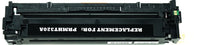 This is the back view of the Hewlett Packard 128A black replacement laserjet toner cartridge by NXT Premium toner