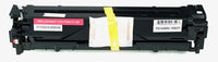 This is the front view of the Hewlett Packard 131A magenta replacement laserjet toner cartridge by NXT Premium toner
