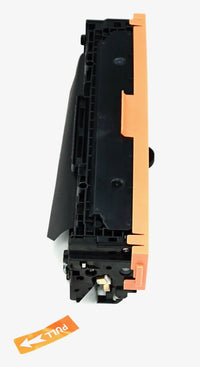 This is the second side view of the Hewlett Packard 131X black replacement laserjet toner cartridge by NXT Premium toner
