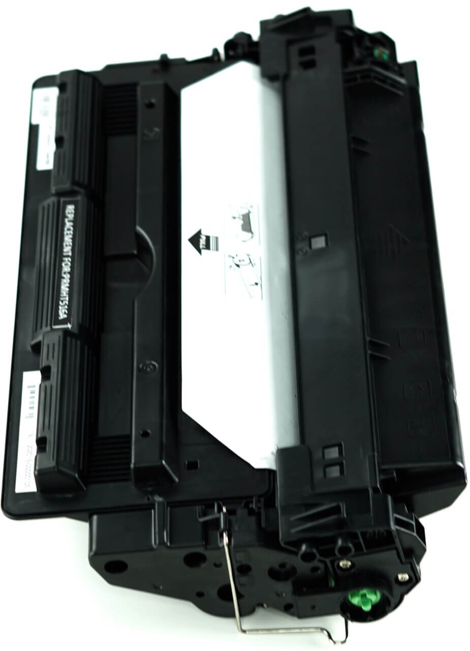 This is the left side view of the HP 16A black replacement laserjet toner cartridge by NXT Premium toner