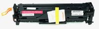 This is the front view of the Hewlett Packard 304A magenta replacement laserjet toner cartridge by NXT Premium toner
