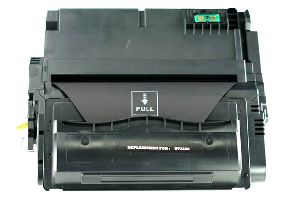 This is the front view of the Hewlett Packard 38A replacement laserjet toner cartridge by NXT Premium toner