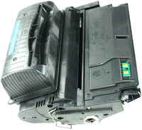 This is the left side view of the Hewlett Packard 42X MICR replacement laserjet toner cartridge by NXT Premium toner