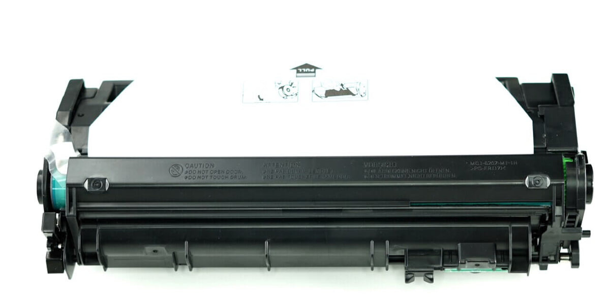 This is a picture of the front view of the Hewlett Packard 49A replacement laserjet toner cartridge by NXT Premium toner. It is covered by the instructions that teach you how to insert the toner into the printer.