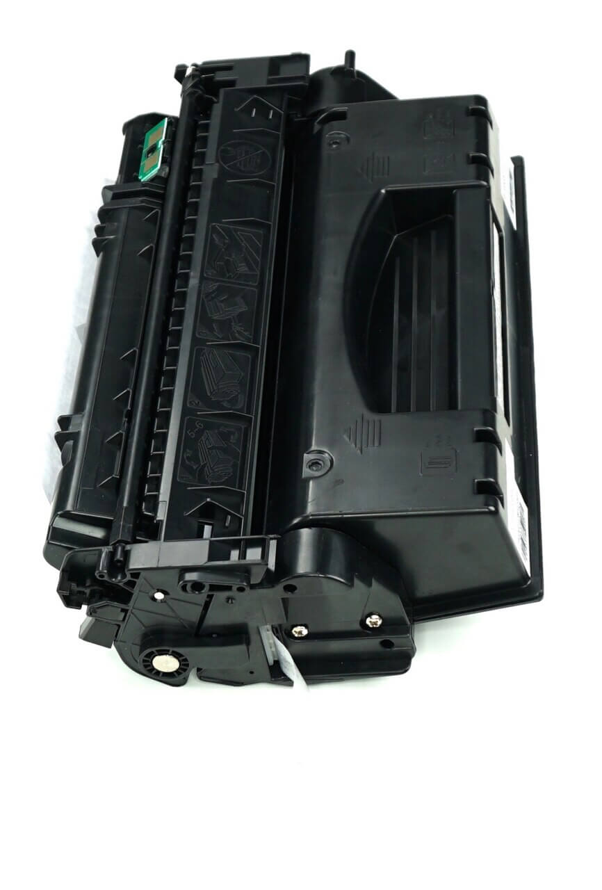 This is the side view of the Hewlett Packard 53X black replacement laserjet toner cartridge by NXT Premium toner