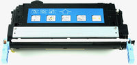 This is the front view of the Hewlett Packard 643A yellow replacement laserjet toner cartridge by NXT Premium toner