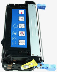 This is the right side view of the Hewlett Packard 643A magenta replacement laserjet toner cartridge by NXT Premium toner