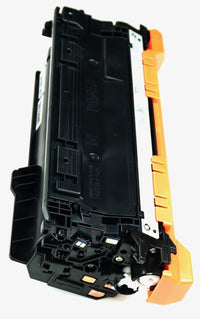 This is the left side view of the Hewlett Packard 648A cyan replacement laserjet toner cartridge by NXT Premium toner
