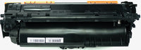 This is the back view of the Hewlett Packard 654X black replacement laserjet toner cartridge by NXT Premium toner