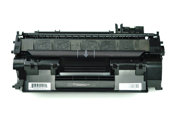 This is the front view of the HP 80A replacement laserjet toner cartridge by NXT Premium toner