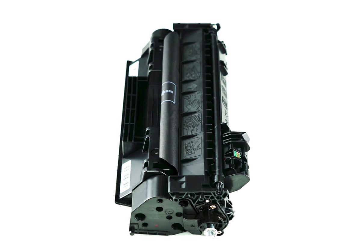 This is the side view of the HP 80A replacement laserjet toner cartridge by NXT Premium toner