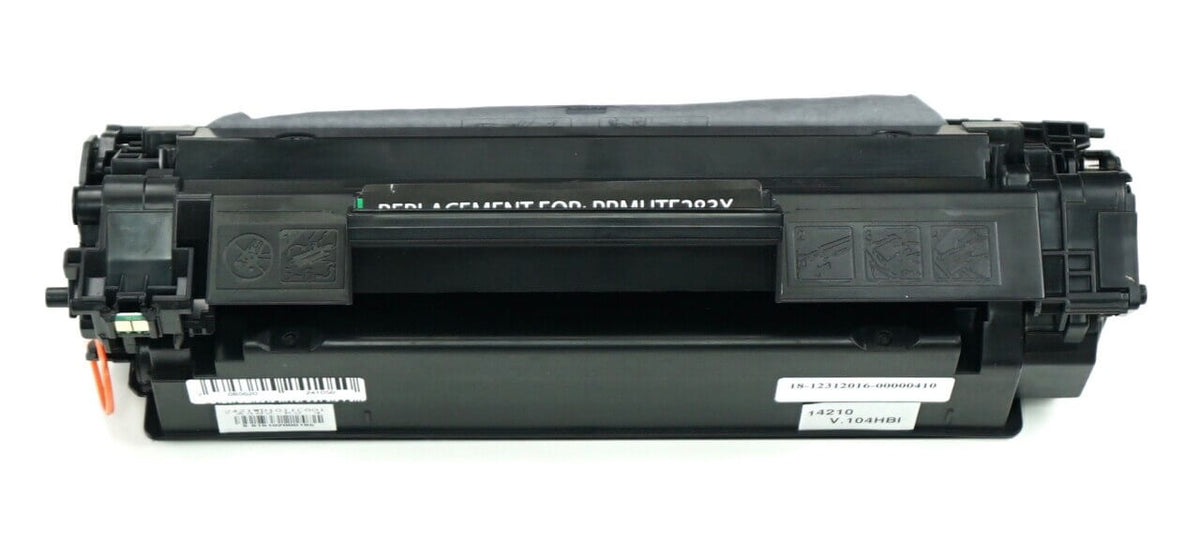 This is the front view of the Hewlett Packard 83X black replacement laserjet toner cartridge by NXT Premium toner
