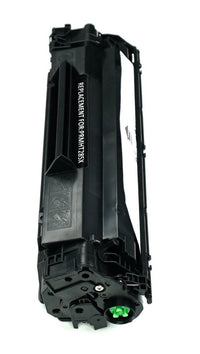 This is the second side view of the Hewlett Packard 85X black replacement laserjet toner cartridge by NXT Premium toner