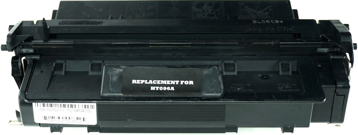 This is the front view of the Hewlett Packard 96A black replacement laserjet toner cartridge by NXT Premium toner