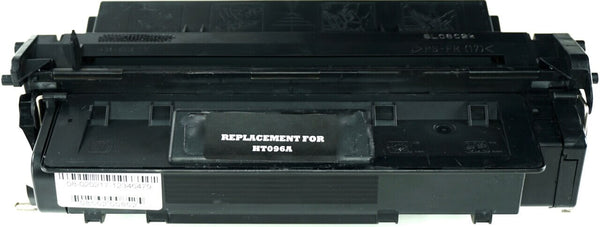 This is the front view of the Hewlett Packard 96A black replacement laserjet toner cartridge by NXT Premium toner