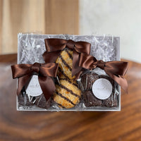 Sarah’s Gourmet Pretzels Chocolate & Snack Gift Tower – Deluxe or Premium