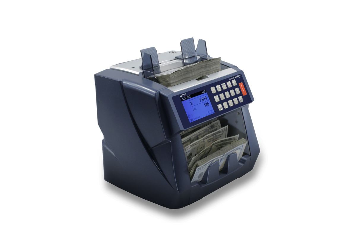 AccuBANKER AB7100 Mixed Bill Value Counter (Right Side)