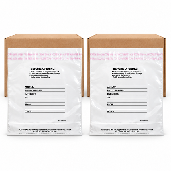 TDN 10-Strap Tamper-Evident Cash Bags, 7.5" x 8.5" – Case of 1,000