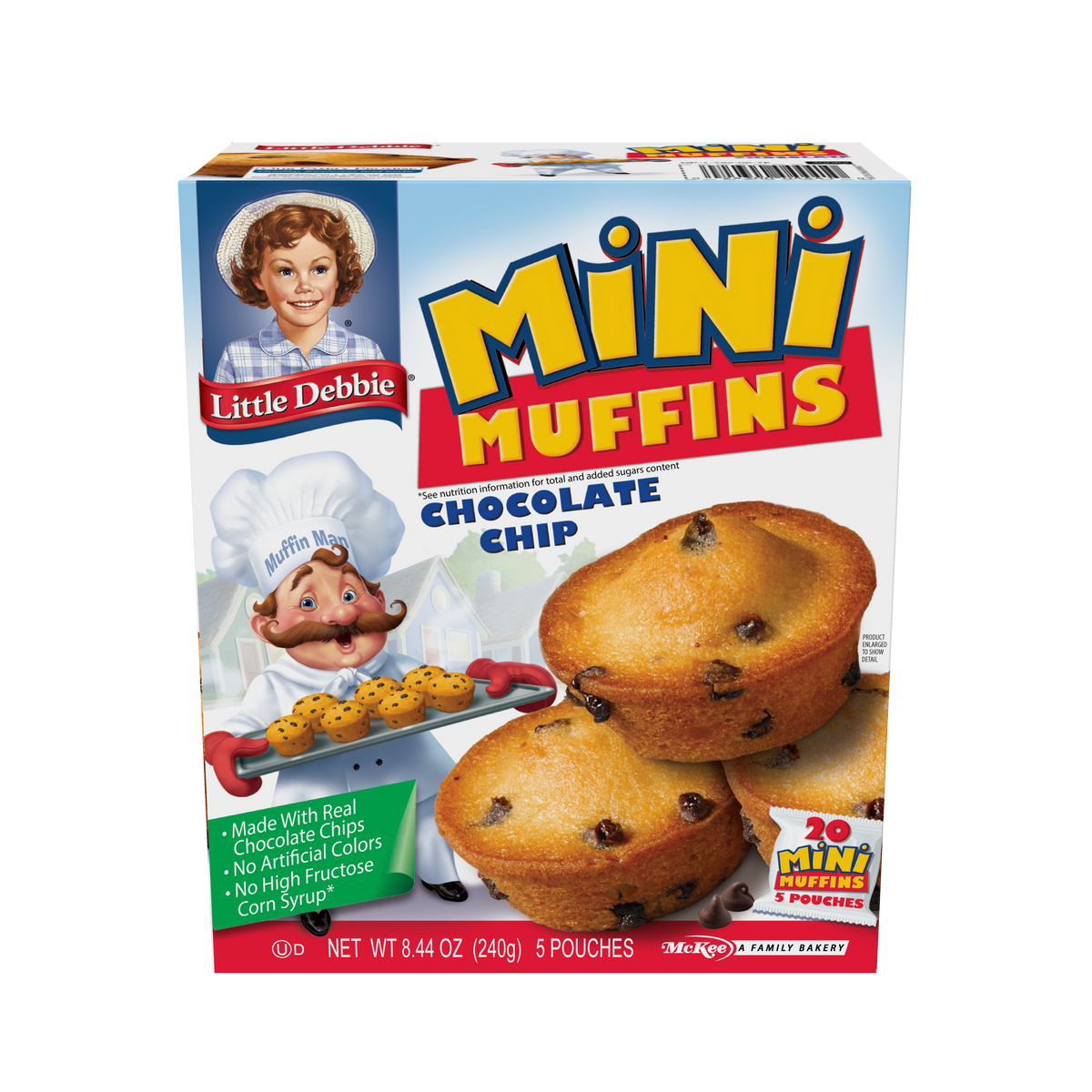 1 box of Little Debbie Chocolate Chip Mini Muffins
