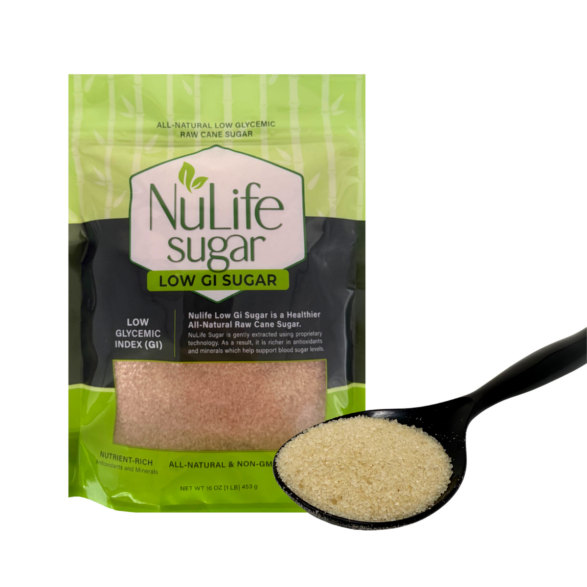NuLife Low GI Sugar, 1 lb. Bag (Sugar Spoon)