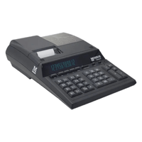 Monroe ClassicX Bundle - Includes (1) ClassicX Heavy-Duty Printing Calculator with a Foam Elevation Wedge, (6) M33X Ribbon Cartridges, and (12) Premium Paper Rolls (CLASSICXBSP1) (Tilted Right)