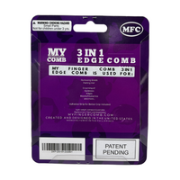 MyFingerComb 3-in-1 Edge Comb (Back Of Package)