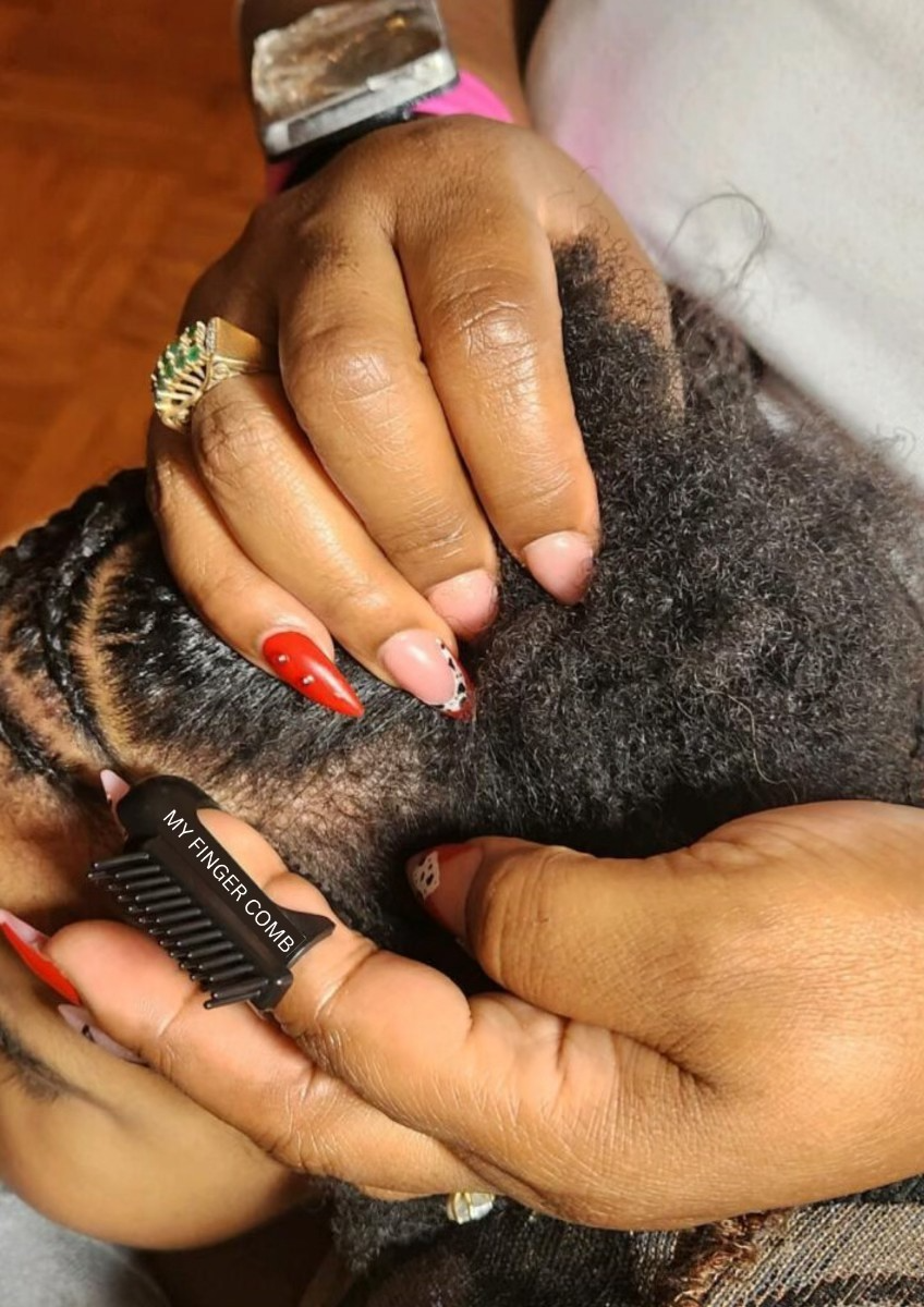 MyFingerComb 3-in-1 Edge Comb (Braiding)