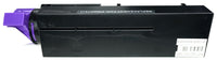 This is the back view of the Okidata 44574701 black replacement laserjet toner cartridge by NXT Premium toner