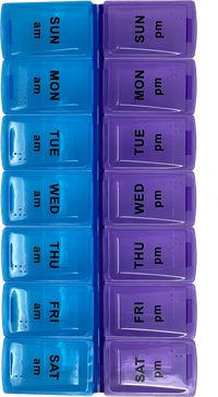 Med Manager Easy Push Button (7-Day) AM/PM Pill Organizer