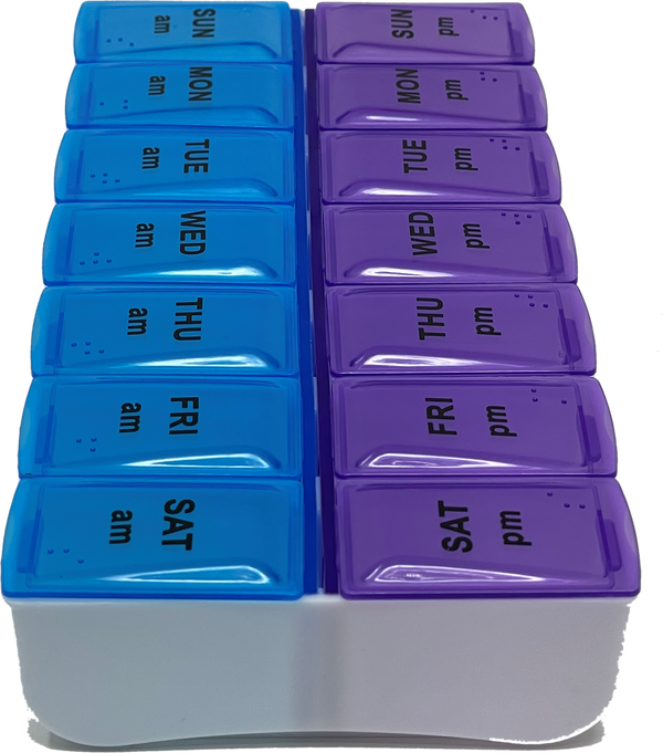 Med Manager Easy Push Button (7-Day) AM/PM Pill Organizer