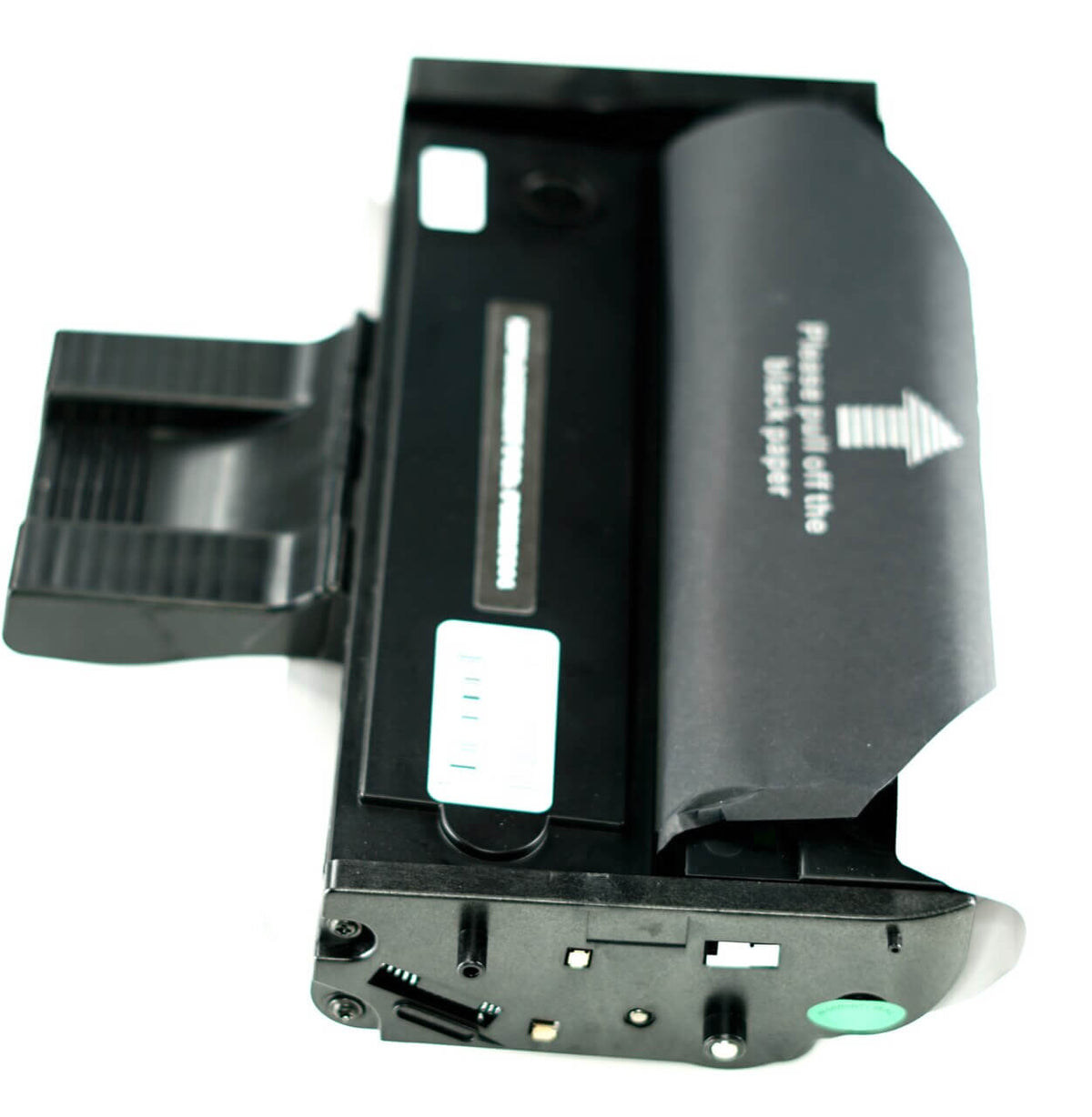 This is the second side view of the Ricoh Aficio 407259 black replacement laserjet toner cartridge by NXT Premium toner