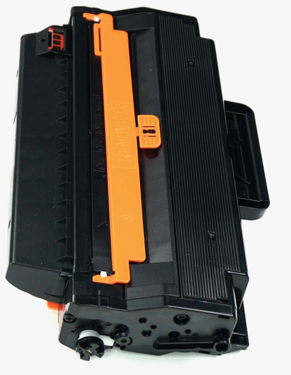 This is the left side view of the Samsung MLT-D103L black replacement laserjet toner cartridge by NXT Premium toner