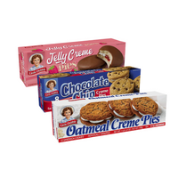 Little Debbie Crème Pie Variety Bundle features 2 boxes each of Chocolate Chip, Oatmeal, and Jelly Crème Pies