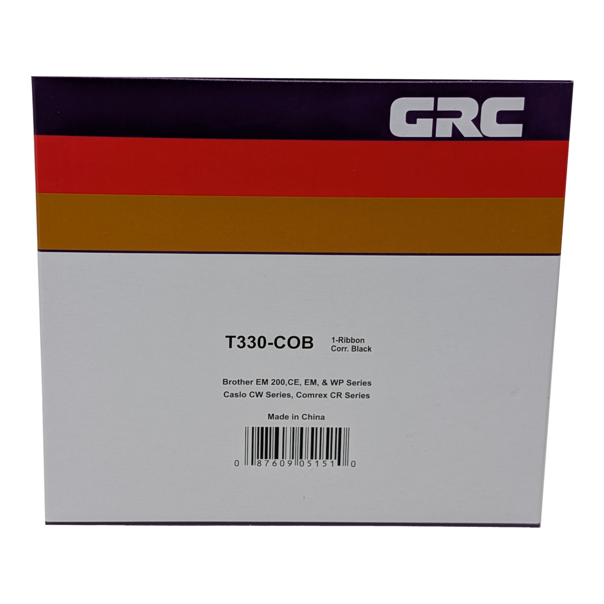 GRC Compatible Brother EM 100, EM 200 Ink Ribbon (Black) (T330)