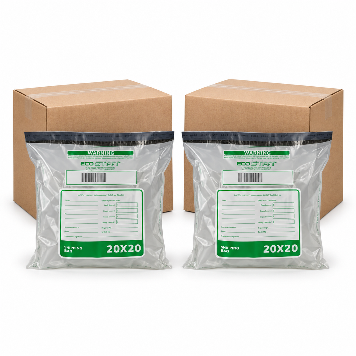 Novolex Shields SSD2020C Clear Tamper-Evident Currency Shipping Bags, 20" × 20" – 250 per Case
