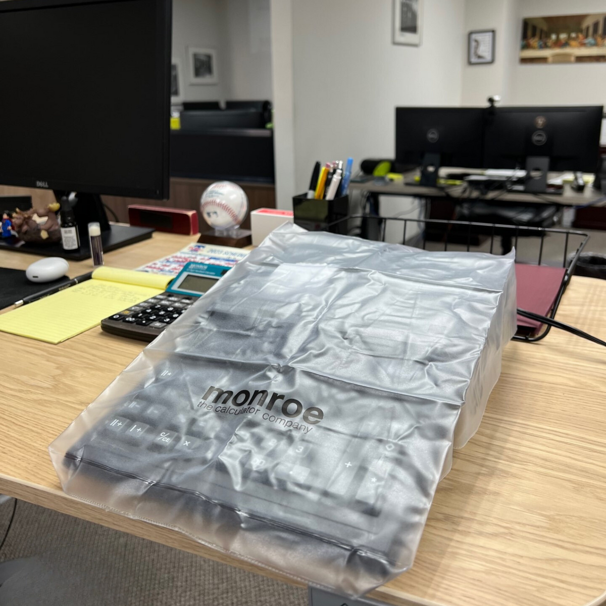 X-Series Calculator Cover Clear (On Desk)