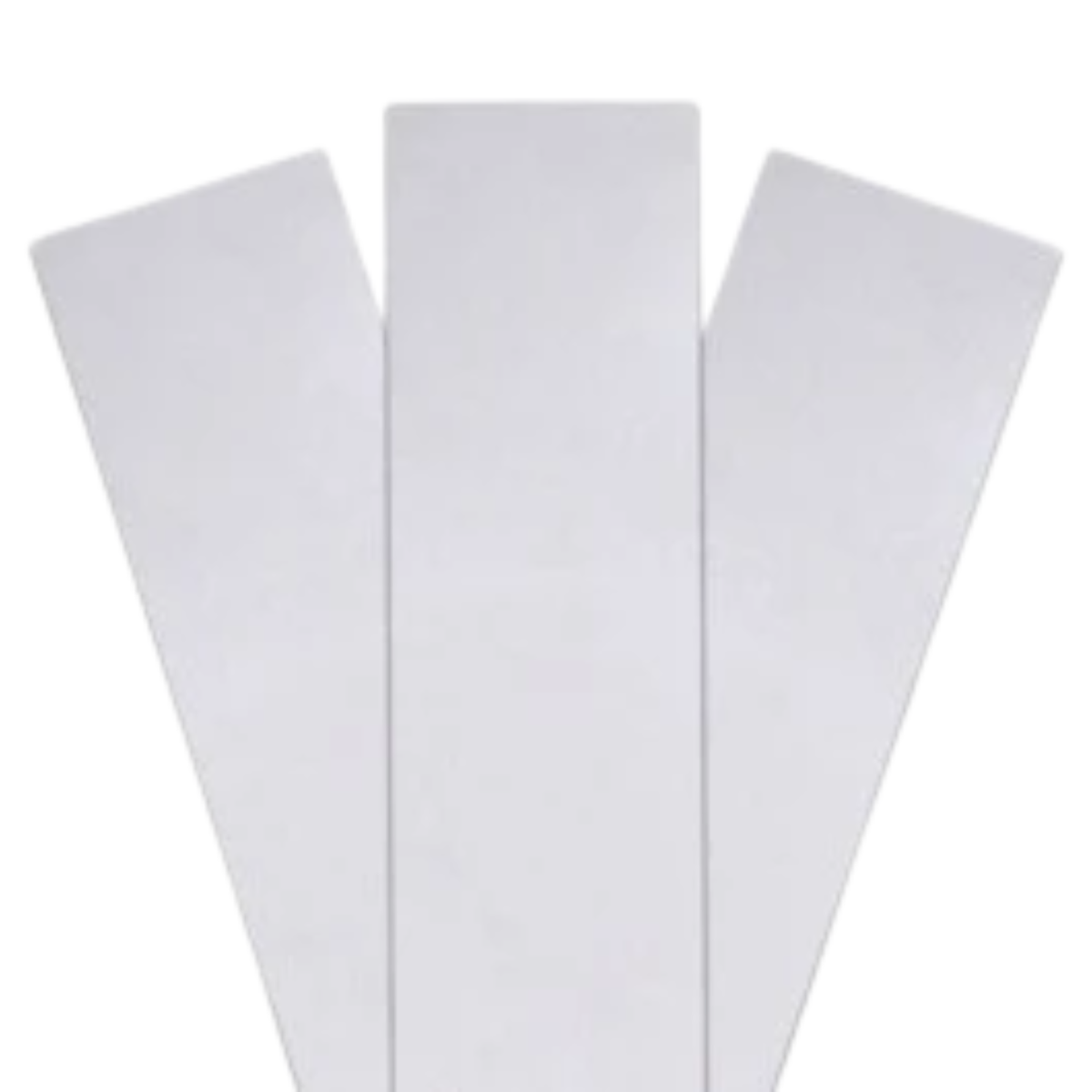 Blank white pre-sealed currency straps for approved internal cash-handling applications