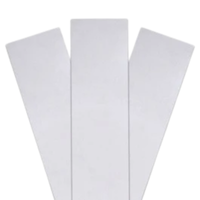 Blank white pre-sealed currency straps for approved internal cash-handling applications