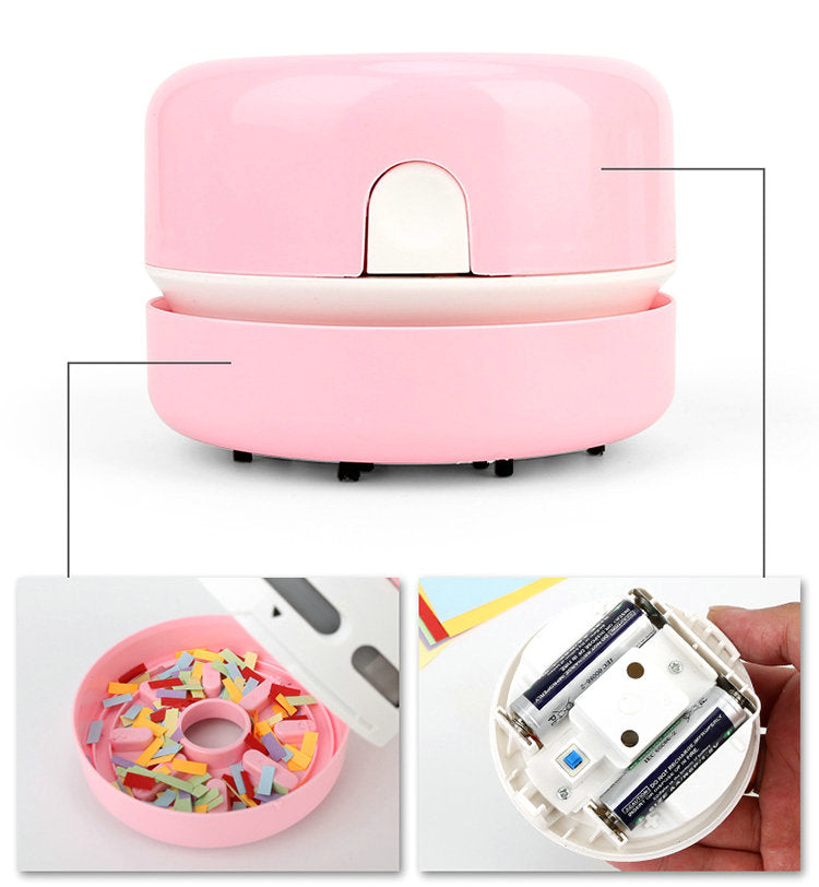 Portable Mini Desktop Vacuum Cleaner for Office, Home, and Keyboard Cleaning