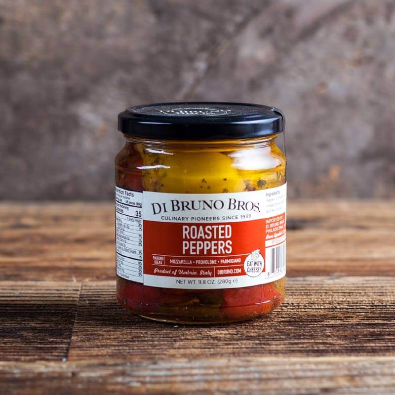 Jar of Di Bruno Bros. roasted peppers