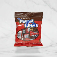 Three-ounce bag of Goldenberg’s Original Dark Peanut Chews