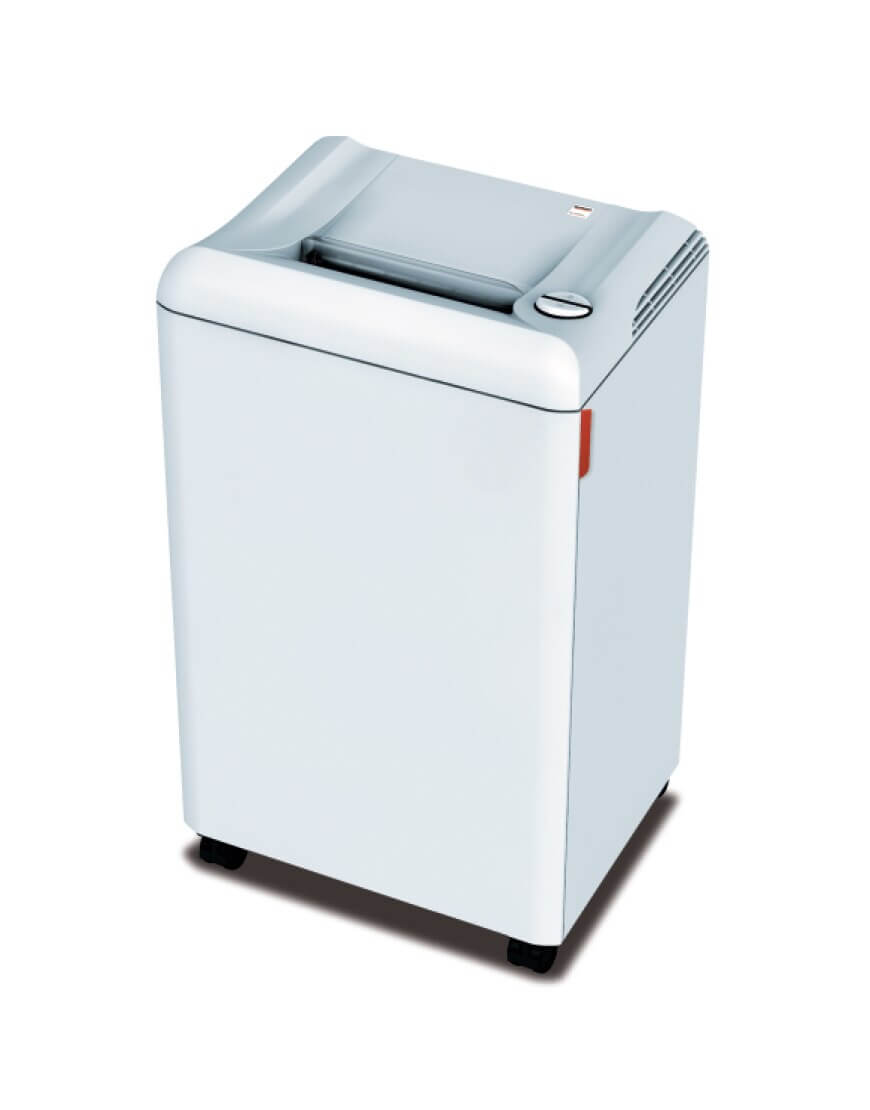 Front view of MBM Destroyit 2503 Cross Cut Shredder