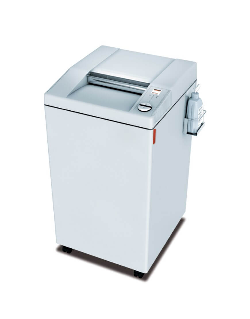 Front view of MBM Destroyit 3105 Cross Cut Shredder