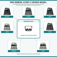 Monroe M33X Black/Red Ribbon Cartridges for X Series Printing Calculators